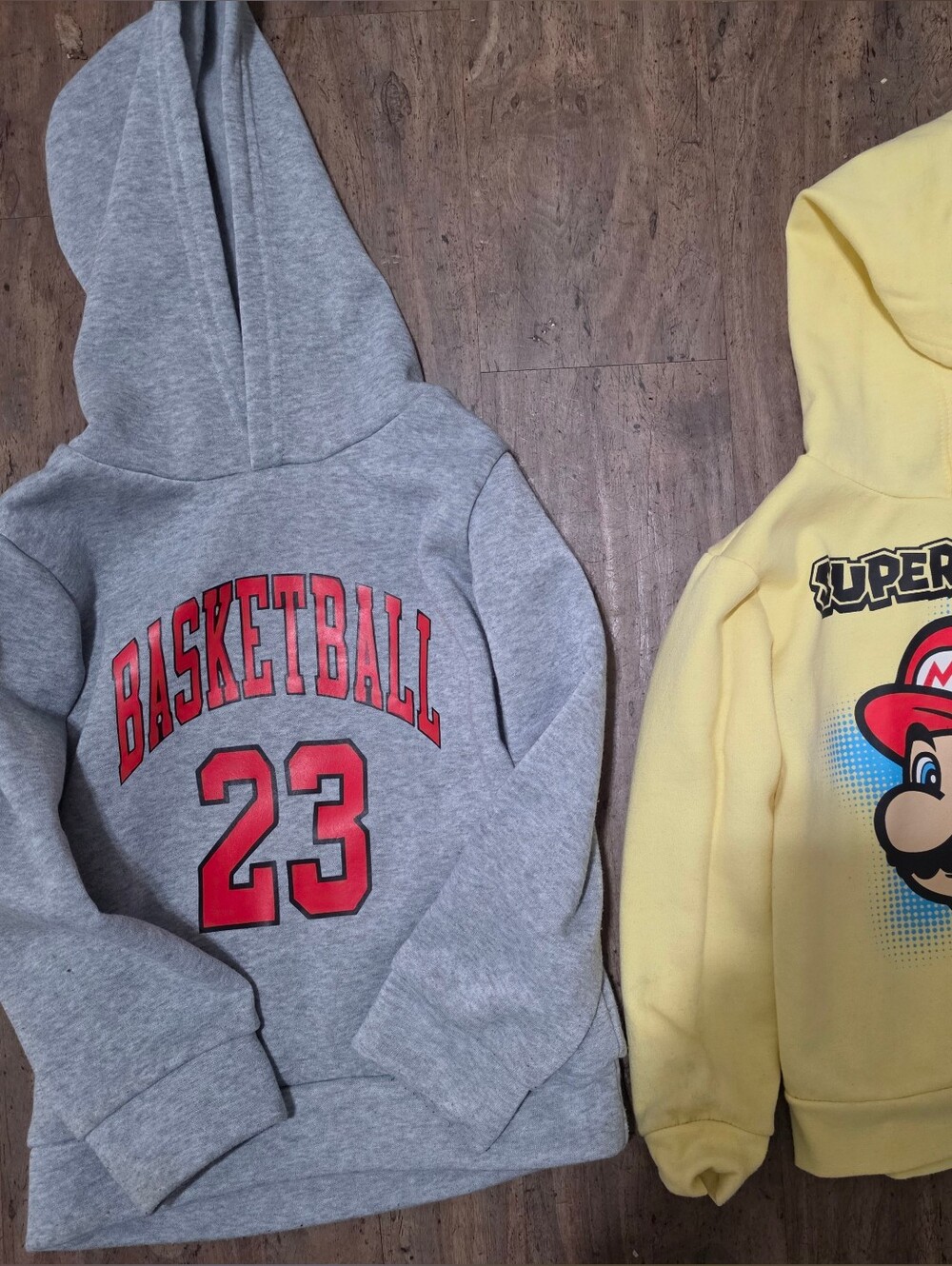 Nintendo Yellow Hooded Sweatshirt Basketball Hoodie  for Kids
